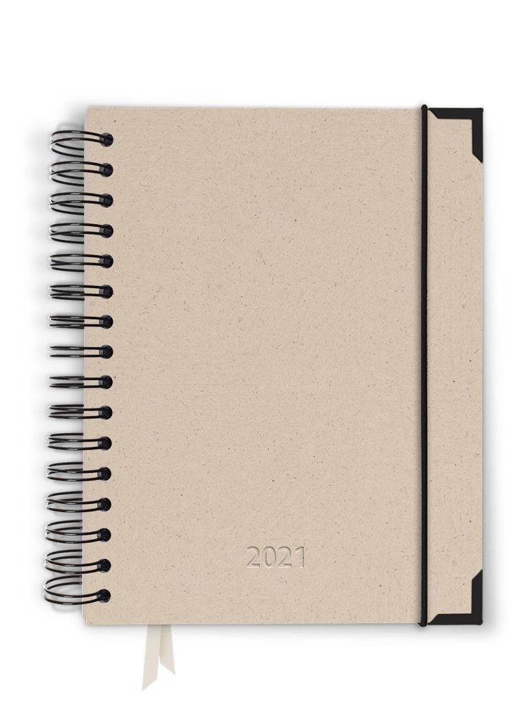 Planer / kalendarz ucznia – ECO JASNY BRĄZ planner personalizowany seria eco