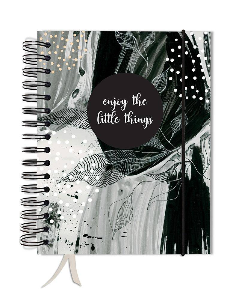 Bujo spiralowany – czarne liście Bujo spiralowany - czarne liście - obrazek 3