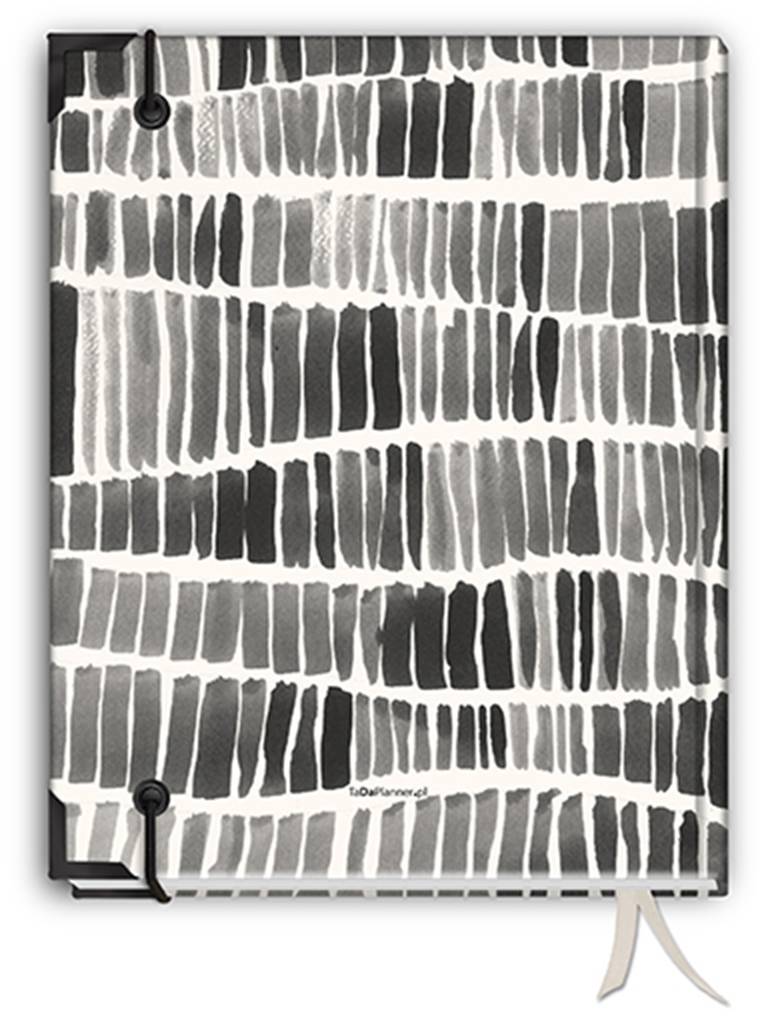 Bullet journal szyty – lines mono planer kalendarz szyty bujo