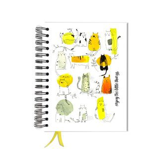 Bullet Journal – notesy w kropki – KOTKI planer kalendarz personalizowany od dowolnego miesiąca BULLET JOURNAL