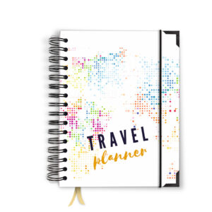 Travel planer – kropki travel planer pamiętnik z podróży